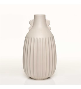 Vitale Antıque Krem Vazo Orta 17*17*33 Cm AK.JL0054