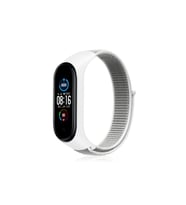 Mi Band 4 Hasırlı Cırtcırtlı Kordon - Beyaz