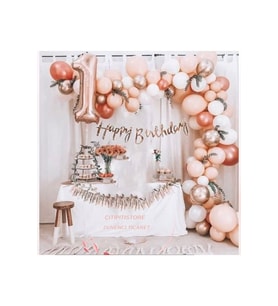 SOMON RENK ROSE GOLDLU BALON ZİNCİR SET