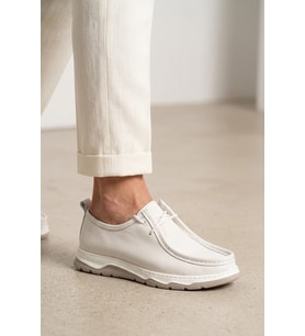 Luciano Bellini 26K-E16403 Formal Erkek Casual Ayakkabı Krem