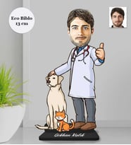 Kişiye Özel  Veteriner Erkek Ahşap Eco Biblo -5