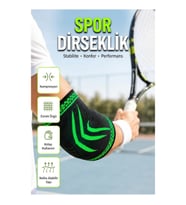 Kompresyonlu Dirseklik Spor Destek Bandı Fitness Tenis Basketbol Voleybol Kullanımı