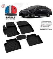 Toyota Corolla 4D Araca Özel Havuzlu Kauçuk Paspas 2019 Üzeri (Karışık)