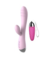 10 Modlu Su Geçirmez  G-Spot ve Klitorise Özel Vibratör+Pembe Titreşimli Mini Titreşimli Vibratör