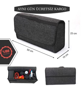 Bagaj Çantası Araba Araç Bagaj Organizer Oto Aksesuar Düzenleyici (Gri)