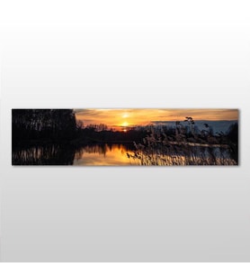 Gün Batımı Kanvas Tablo 210x70cm (Karışık)