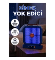 UV Işıklı Şarj Edilebilir Sinek Yok Edici Elektrikli Lamba Mavi