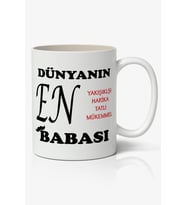 Dünyanın En Yakışıklı Harika Tatlı Mükemmel BABASI Babalar Günü Baskılı Kupa Bardak Baskılı Kahve Kupa Bardak