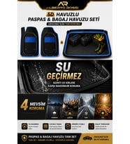 VOLKSWAGEN JETTA 2011+ Uyumlu Araca Özel 3D Bagaj Havuzu ve Paspas Venüs Mavi
