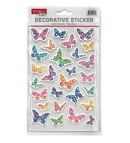 TANEX KIDS TNX-25356 DEKORATİF ETİKETLER - PUFFY KELEBEK SERİSİ STICKER