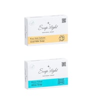 Soap Light  İkili Sabun Paketi - Keçi Sütü Sabunu beyaz Sabun