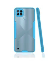 Realme C21 Kılıf Platin Silikon - Mavi