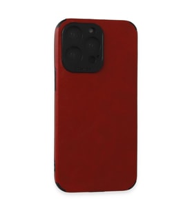 Apple İphone 15 Pro Kılıf Loop Deri Silikon - Kırmızı