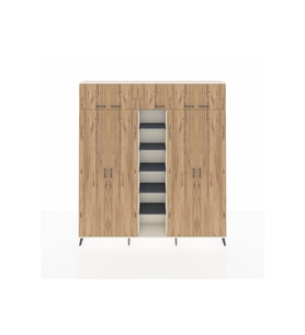 Arges Dolap 18 Raflı 9 Kapaklı 220x30x243 Aytaşı-Çam/Antrasit