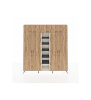 Arges Dolap 18 Raflı 9 Kapaklı 220x30x243 Aytaşı-Çam/Antrasit