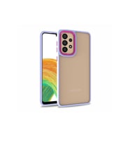 Samsung Galaxy A32 4G Uyumlu Kılıf Zore Flora Kapak (Lila)