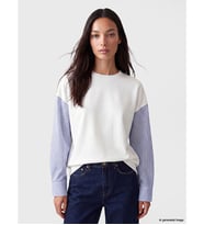 LCW EVERYDAY Beyaz Soft Touch Oversize Kadın Sweatshirt Tunik