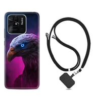 Xiaomi Poco X3 Pro M4 Pro X4 Pro C40 10C Kılıf Boyun Askılı Silikon Kartal 1622