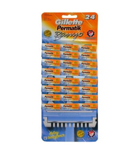 PERMATİK BANYO SAPLI JİLET KARTELA 48 PARÇA (5680)