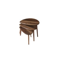 Kahverengi Rustik Zigon Sehpa 47x42x64 cm