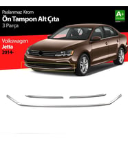 Drs Tuning Jetta Uyumlu Krom Ön Tampon Çıta 3 Parça. 2014 Üzeri