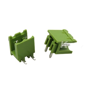 2 Pin Geçmeli Klemens 90' Erkek 5.08mm Yeşil