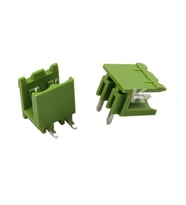 2 Pin Geçmeli Klemens 90' Erkek 5.08mm Yeşil