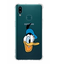 Samsung Galaxy A10s  Köşe Korumalı Antişok Kapak Donald Duck Tasarımlı Şeffaf  Kılıf