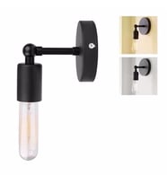 RİOLİGHT MODERN MAFSALLI HAREKETLİ BAŞLIK METAL APLİK (Siyah - Beyaz)
