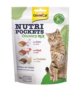 Gimcat Nutripockets Country Mix Multivitamin Kedi Ödülü 150 Gr