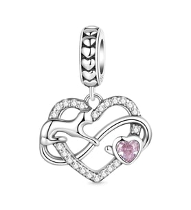 Nur Silver Gnoce Infinity Love Sallantılı Gümüş Charm NUR-CM00355