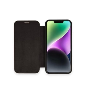 Newface Apple iPhone 12 Kılıf Dolpin Kapaklı - Siyah