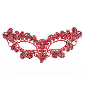 Kırmızı Dantel Masquerade Maskesi 6 No (4767)