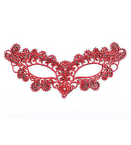 Kırmızı Dantel Masquerade Maskesi 6 No (4767)