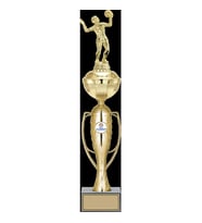 ODAK KUPA - Figürlü Kupalar - Voleybol Kadın Figürlü Kupalar FG-071 C - 49 cm