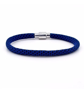 LACİVERT SİYAH PARACORD İPLİ MIKNATISLI ERKEK BİLEKLİK M012E