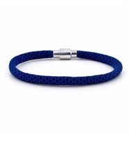 LACİVERT SİYAH PARACORD İPLİ MIKNATISLI ERKEK BİLEKLİK M012E