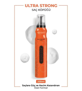 Northcity Ultra Strong Saç Köpük 200 ML - Ultra Güçlü Tutuş - mrfs