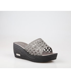 Pierre Cardin Pc-3530 Ortopedik Platin Kadın Terlik (Gri)