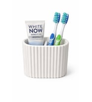 Çok Amaçlı Bölmeli Banyo Organizer Sert Plastik Diş Fırçası & Diş Macunu Tutucu