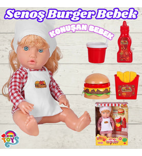 Senoş Burger Yiyor - Türkçe Konuşan Senoş Et Bebek - Konuşan Bebek - Senoş Bebek - Burger Et Bebek -