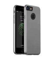 Buff iPhone 7 ile Uyumlu Slim Fit Kılıf Silver (Gümüş)