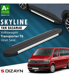 S-Dizayn VW Transporter T6 Uzun Şase Skyline Aluminyum Yan Basamak 253 Cm 2015-2019 A+ Kalite
