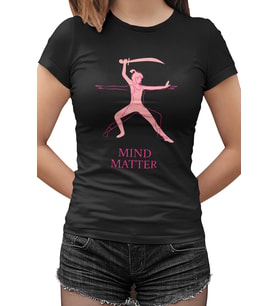 Yoga Mind Matter Siyah Kadın Tshirt