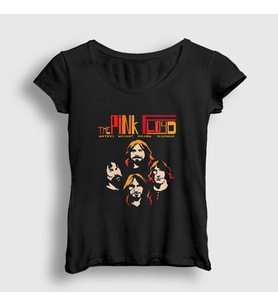 Presmono Kadın Siyah Band V3 Pink Floyd T-Shirt 395018tt