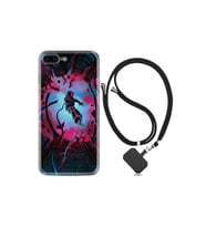 Apple Iphone 7 Plus 8 Plus Kılıf Silikon Desen Boyun Askılı Astronot Attack 1702