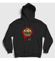 Presmono Unisex Siyah Blood Bullet Guns N' Roses Kapüşonlu Sweatshirt 56352tt