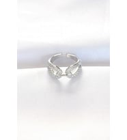 Zirkon Taşlı Silver Renk Ayarlanabilir Yüzük 5886