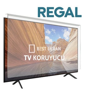 REGAL 50RT01900 TV EKRAN KORUYUCU - Regal 50" inç smart vidaa Tv Ekran Koruyucu Şeffaf Paneli