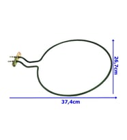 Ördek Kafa Kare Fırın Rezistansı Flanşlı 6.5 mm 220 Volt 750Watt (Metal)